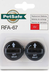 PetSafe PetSafe 6 Volt Replacement Batteries - 2 Pack, RFA-67D-11, Black