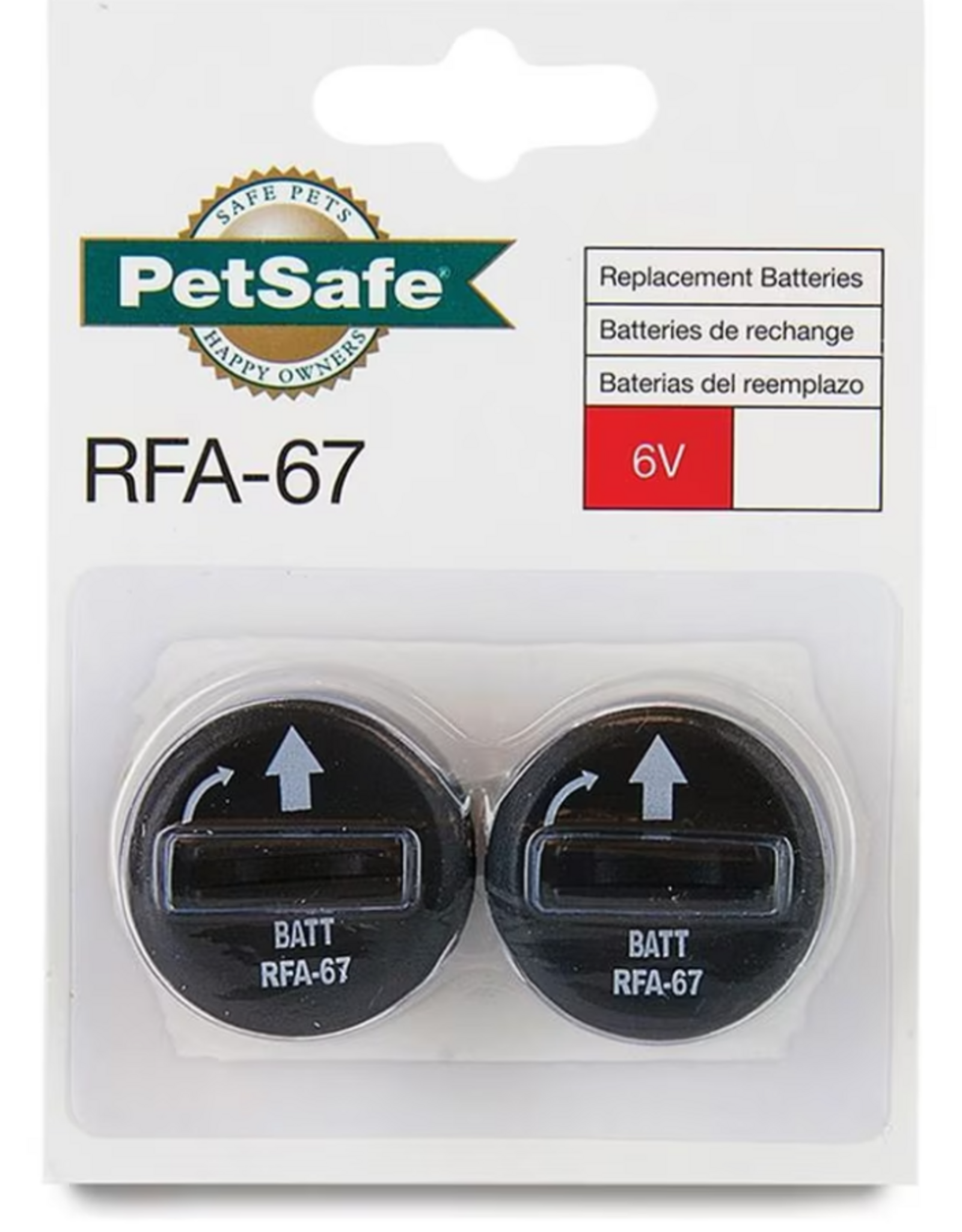 PetSafe PetSafe 6 Volt Replacement Batteries - 2 Pack, RFA-67D-11, Black