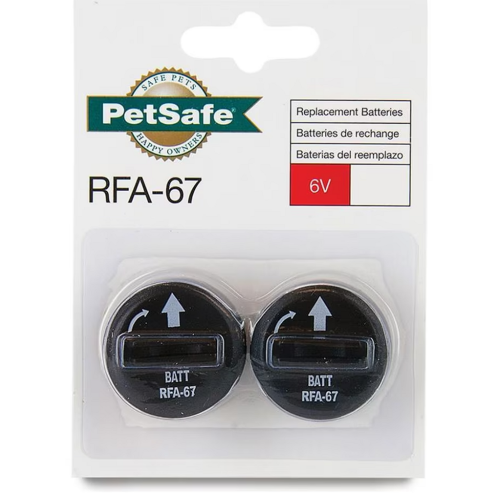 PetSafe PetSafe 6 Volt Replacement Batteries - 2 Pack, RFA-67D-11, Black
