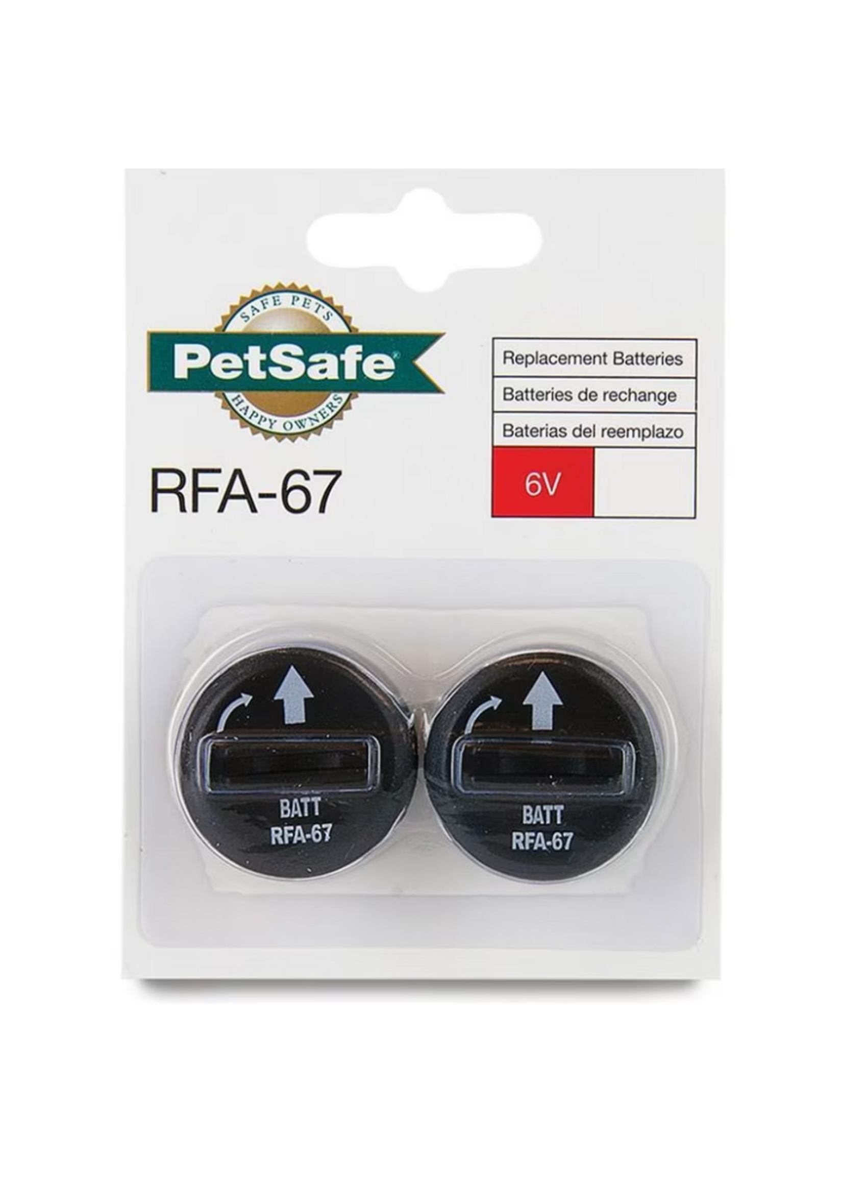 PetSafe PetSafe 6 Volt Replacement Batteries - 2 Pack, RFA-67D-11, Black