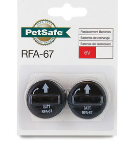 PetSafe PetSafe 6 Volt Replacement Batteries - 2 Pack, RFA-67D-11, Black