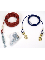 Coastal Pet Products Coastal Titan Aerial Dog Run - Red & blue, 50 ft.