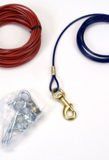 Coastal Pet Products Coastal Titan Aerial Dog Run - Red & blue, 50 ft.