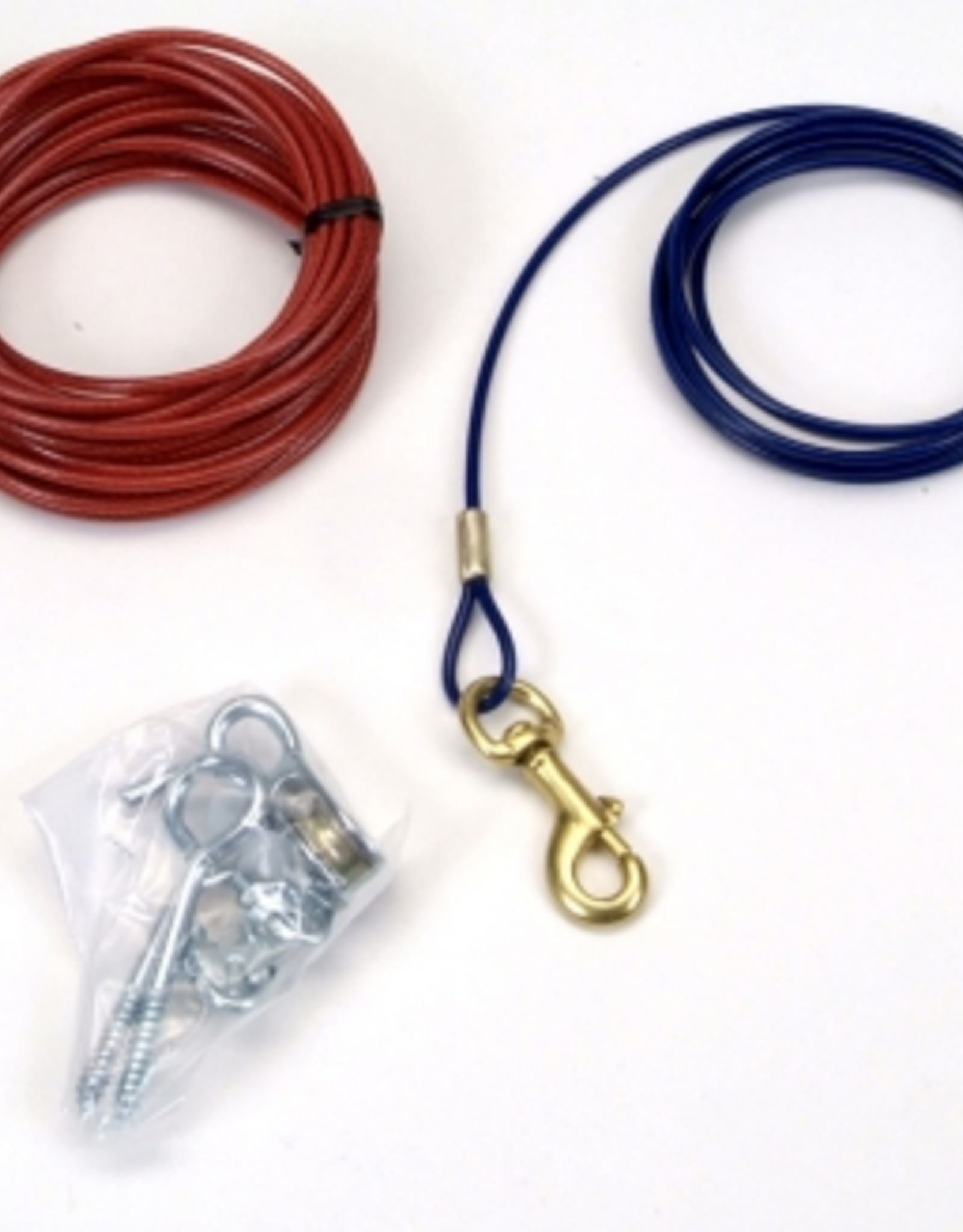 Coastal Pet Products Coastal Titan Aerial Dog Run - Red & blue, 50 ft.