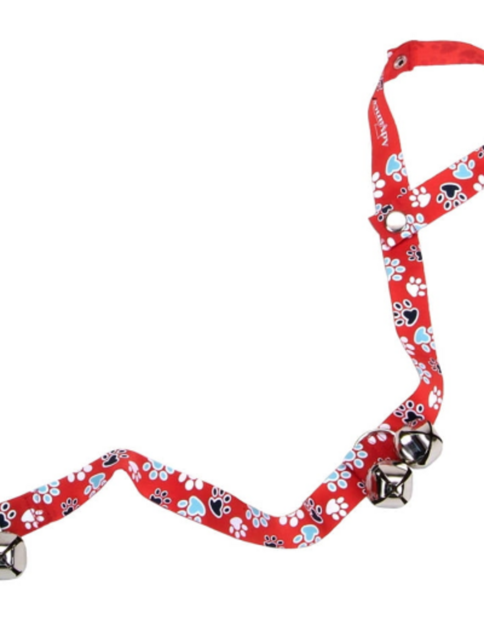 Coastal Pet Products Coastal Advance Dog Potty Training Bells, Pawprints, Red