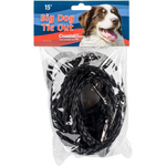 Coastal Pet Products Coastal Poly Big Dog Tie Out-Black 15'