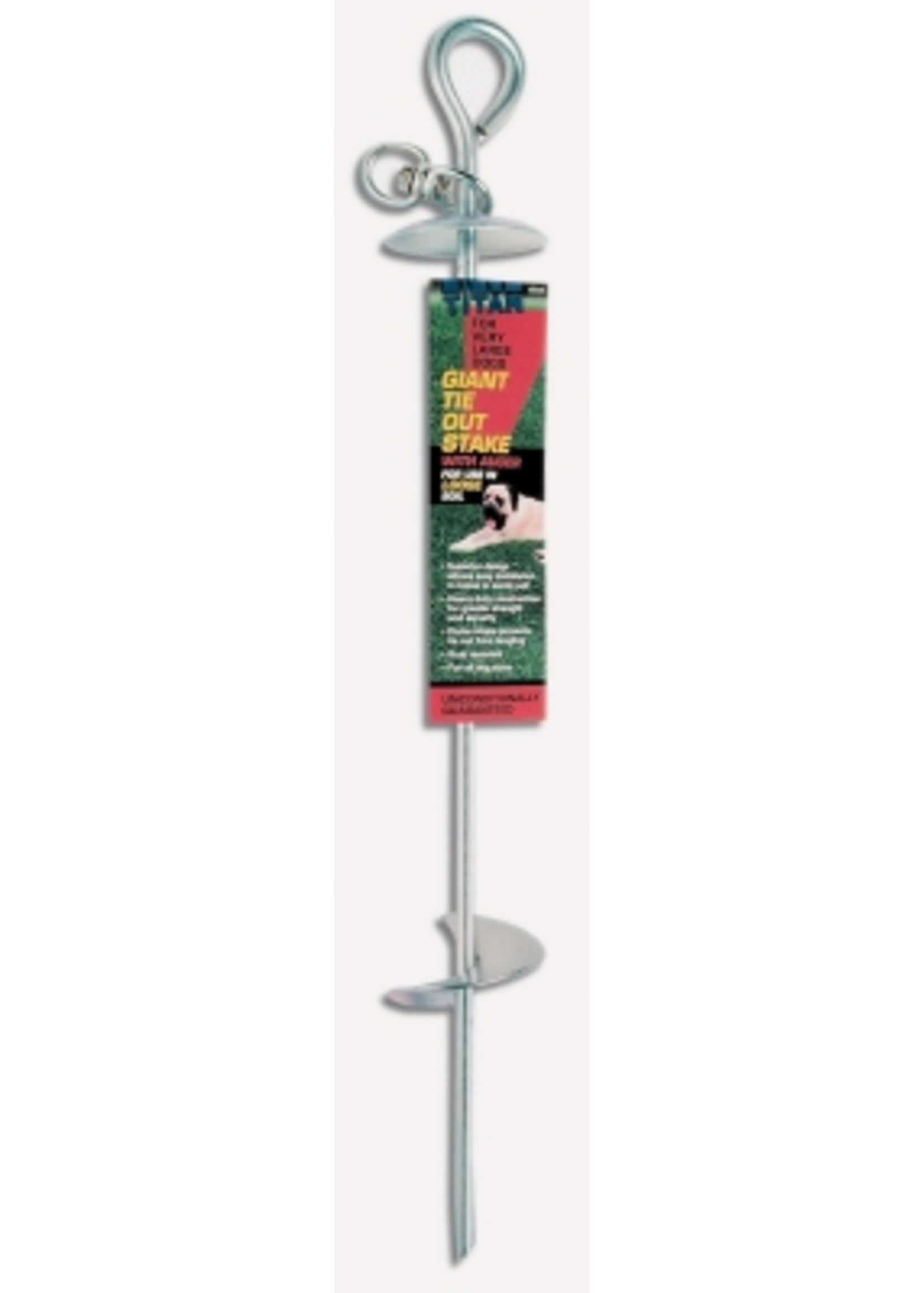 Coastal Pet Products Coastal Titan Giant Auger Dome Dog Tie Out Stake - Assorted Color, 13 MM X 24 Inch