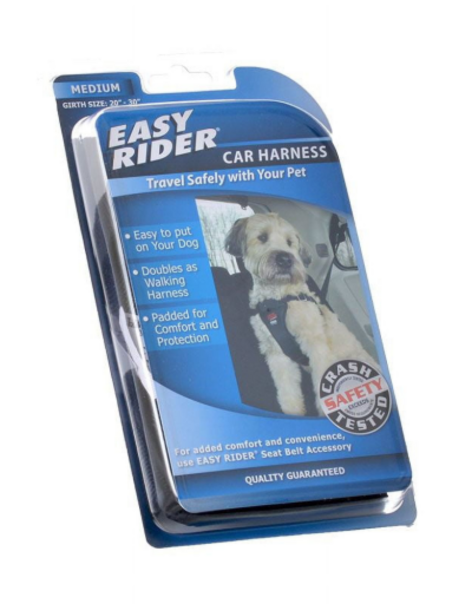 Coastal Pet Products Coastal Easy Rider Adjustable Dog Car Harness - Black, Medium