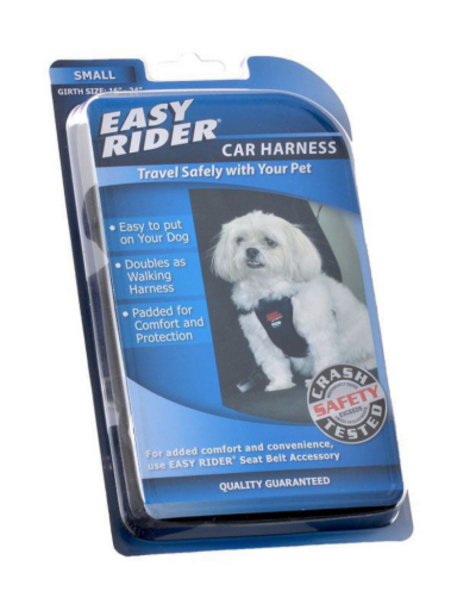 Coastal Pet Products Coastal Easy Rider Adjustable Dog Car Harness - Black, Small