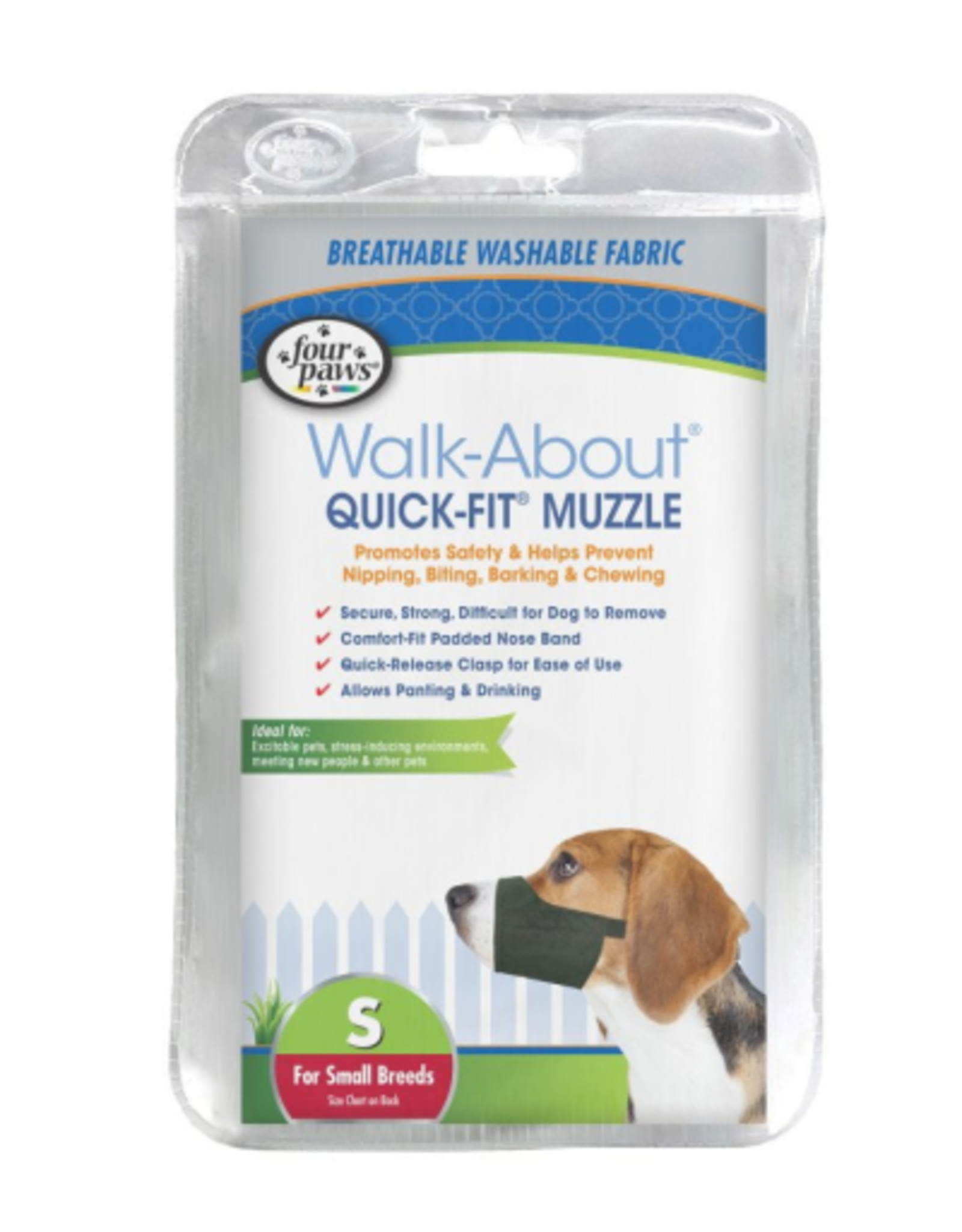 Four Paws Four Paws Quick Fit Dog Muzzle Size #2 - Fits 5.5"  Snout