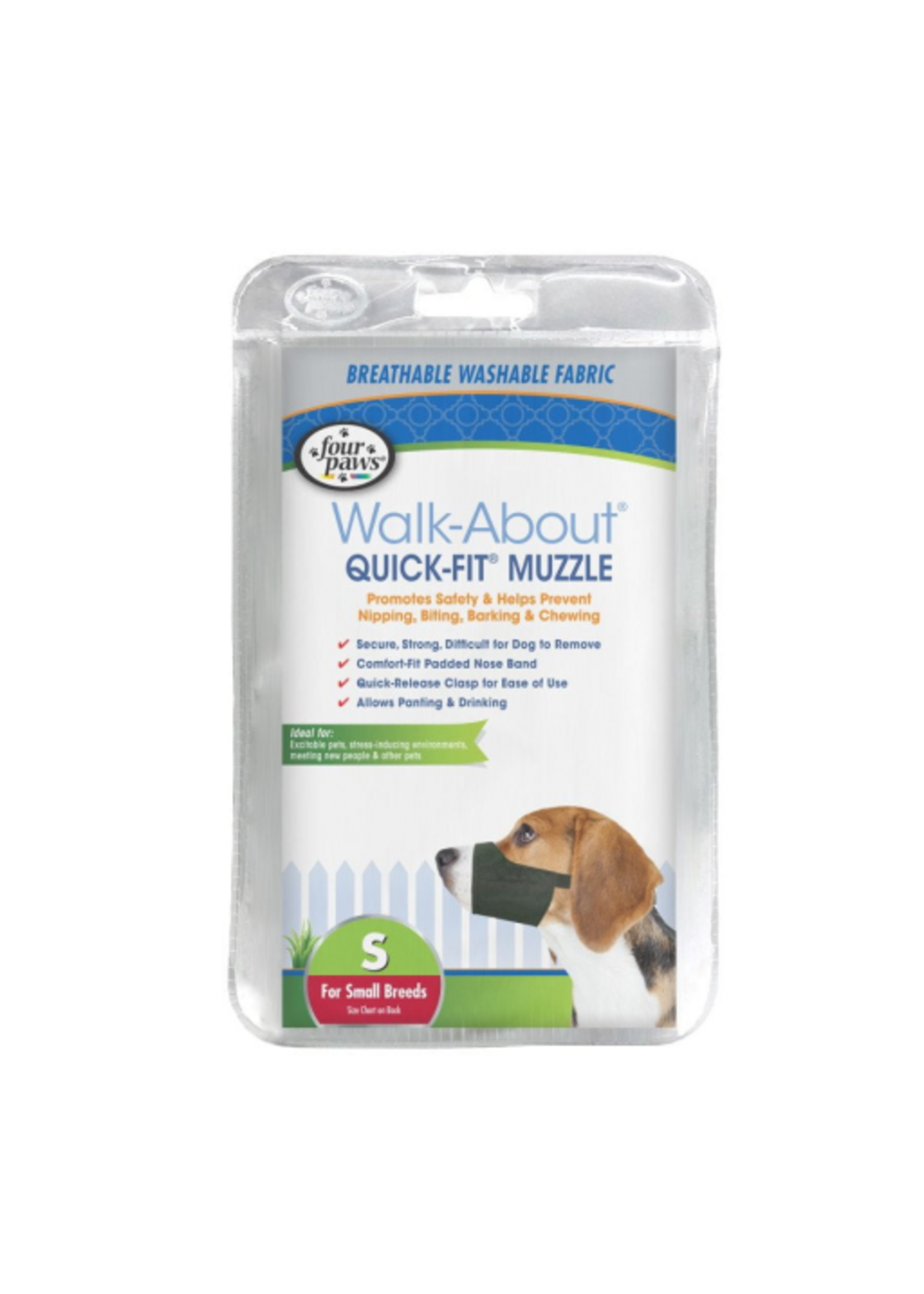Four Paws Four Paws Quick Fit Dog Muzzle Size #2 - Fits 5.5"  Snout