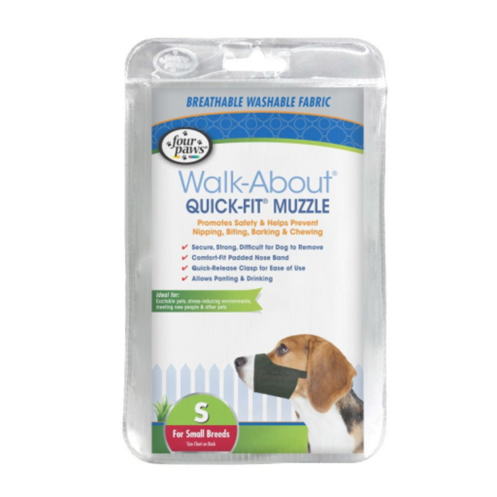 Four Paws Four Paws Quick Fit Dog Muzzle Size #2 - Fits 5.5"  Snout