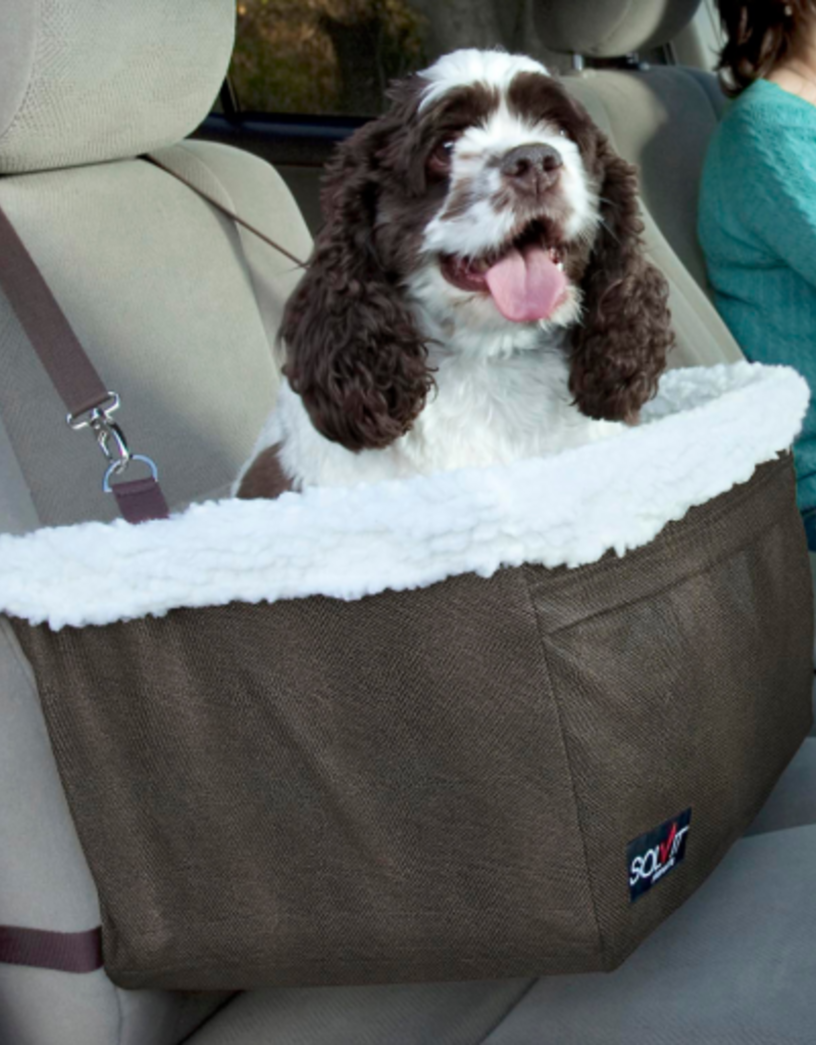 PetSafe PetSafe Happy Ride Booster Seat for Dogs Up to 25 lb  Cozy and Adjustable  Brown