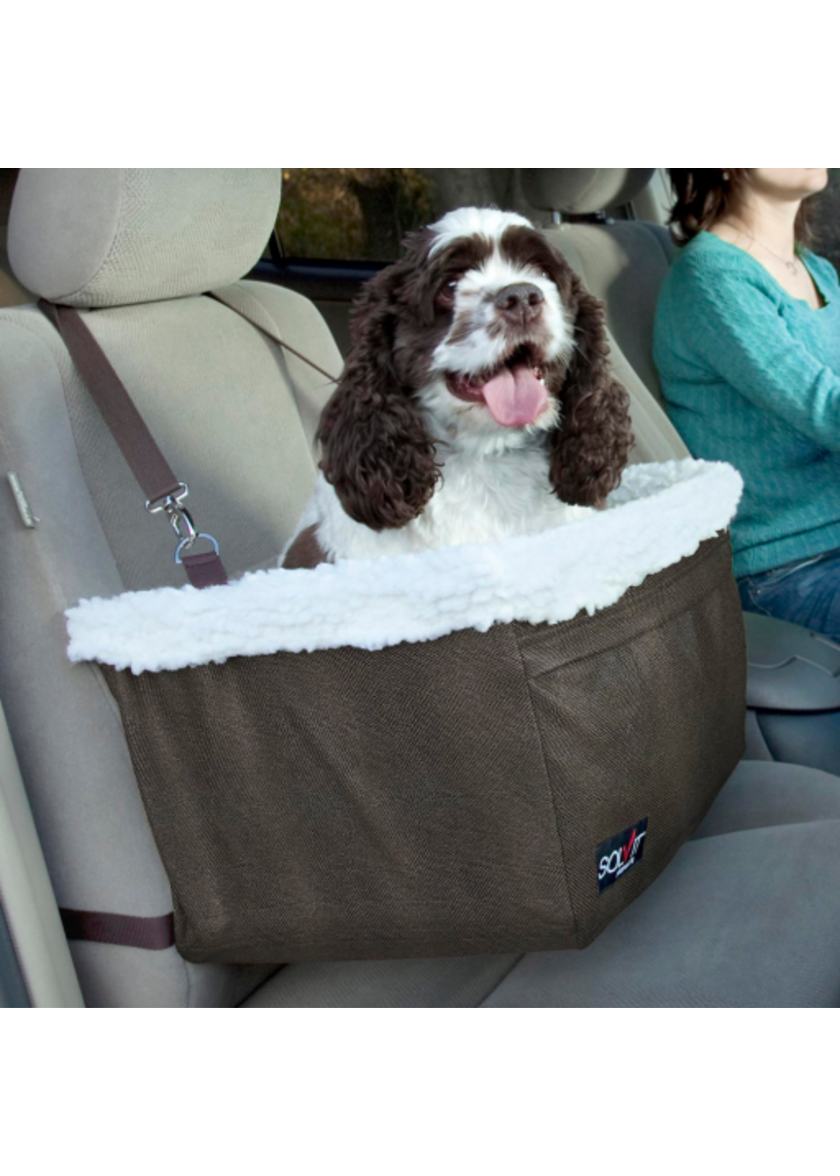 PetSafe PetSafe Happy Ride Booster Seat for Dogs Up to 25 lb  Cozy and Adjustable  Brown