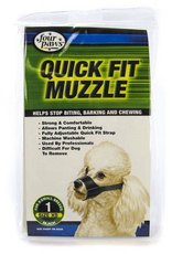 Four Paws Four Paws Quick Fit Dog Muzzle #1 - Black