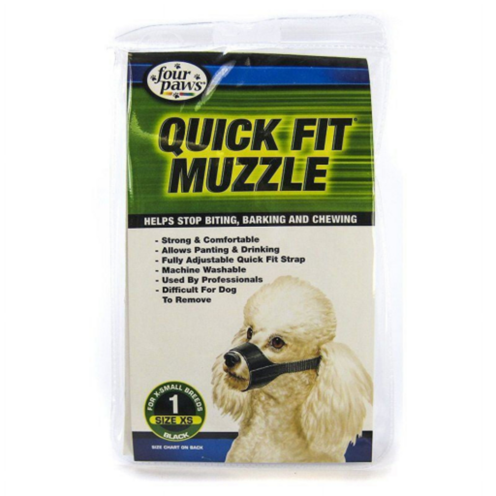 Four Paws Four Paws Quick Fit Dog Muzzle #1 - Black