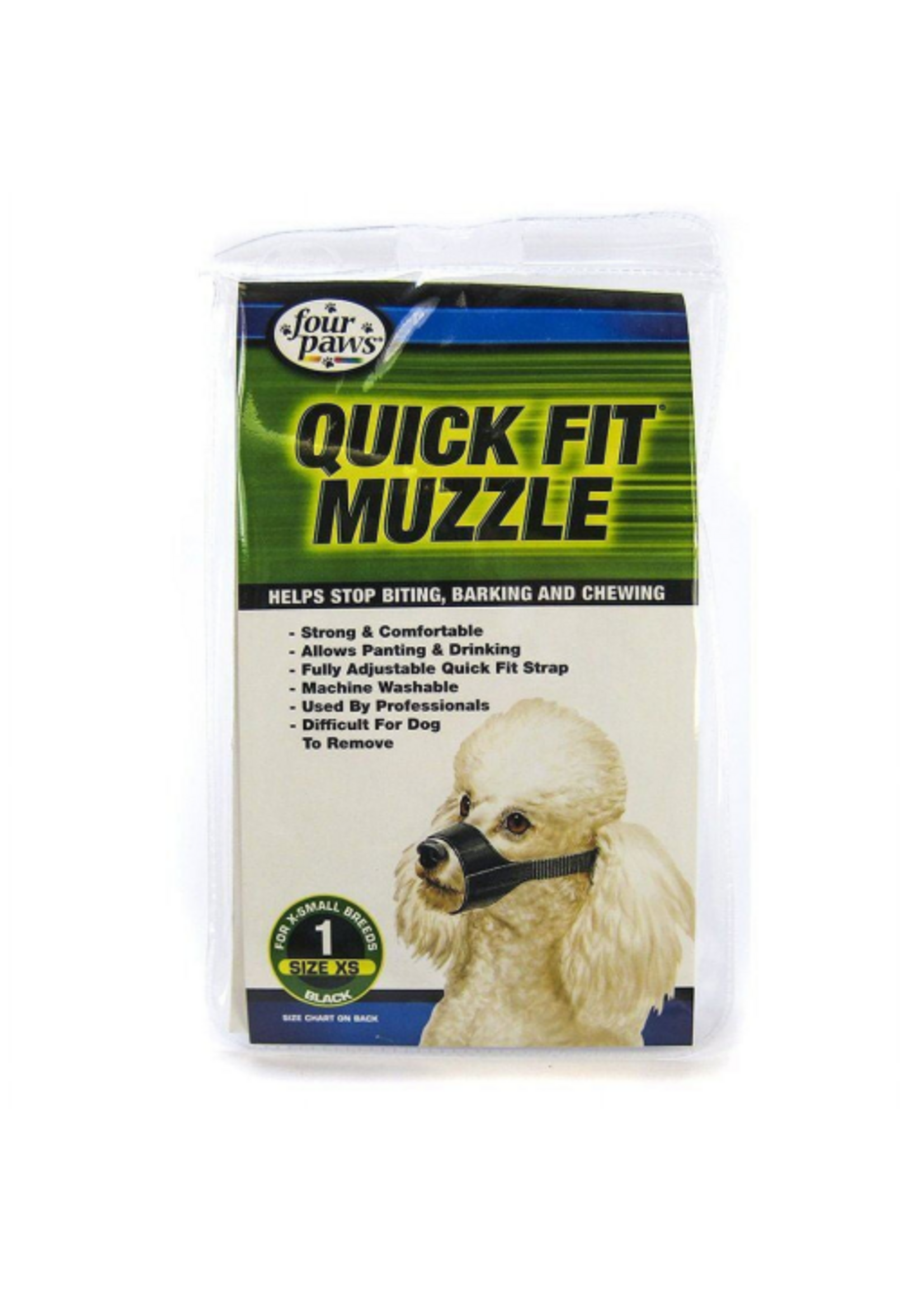 Four Paws Four Paws Quick Fit Dog Muzzle #1 - Black