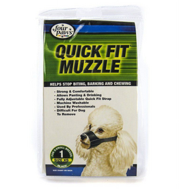Four Paws Four Paws Quick Fit Dog Muzzle #1 - Black