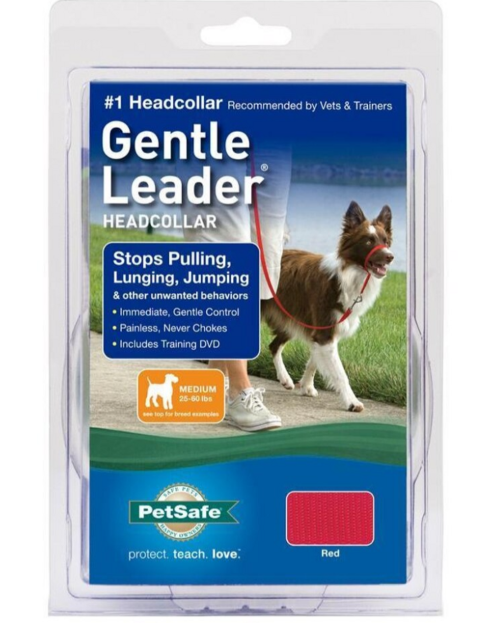PetSafe PetSafe Gentle Leader Headcollar Adjustable Dog Harness - Medium, 25-60 Lb. - Red