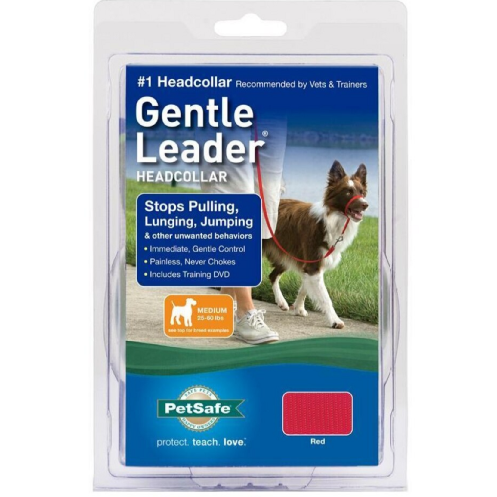 PetSafe PetSafe Gentle Leader Headcollar Adjustable Dog Harness - Medium, 25-60 Lb. - Red