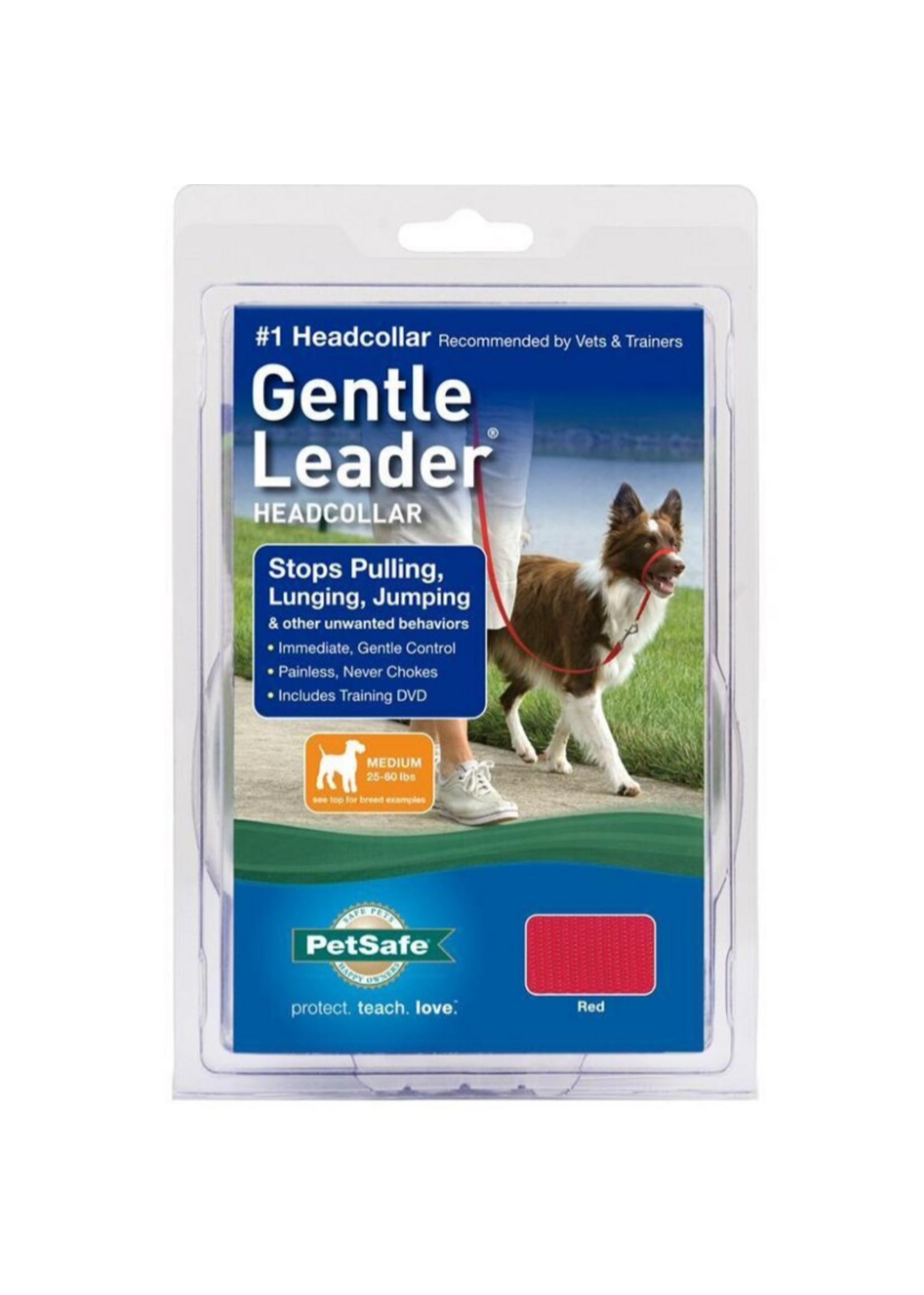 PetSafe PetSafe Gentle Leader Headcollar Adjustable Dog Harness - Medium, 25-60 Lb. - Red