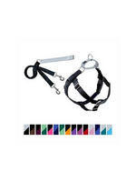 2 Hounds Design 2 Hounds Design Freedom No-Pull Dog Harness & Leash - Black, 1", Large 28-32"