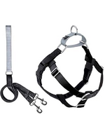 2 Hounds Design 2 Hounds Design Freedom No Pull Dog Harness & Leash - Black, 1" Extra Large 32-36"