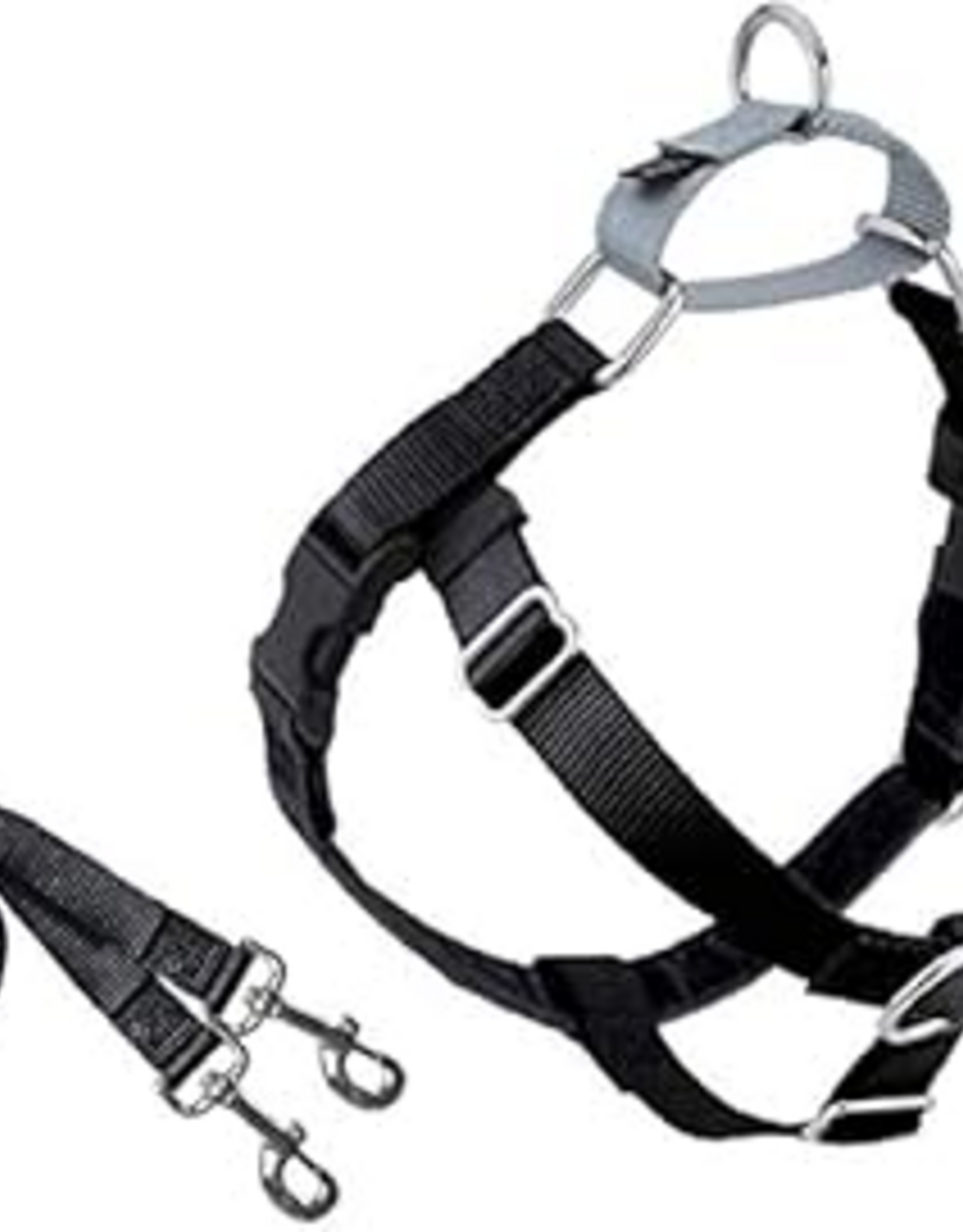 2 Hounds Design 2 Hounds Design Freedom No Pull Dog Harness & Leash - Black, 1" Extra Large 32-36"