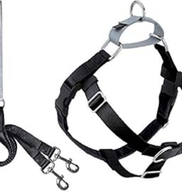 2 Hounds Design 2 Hounds Design Freedom No Pull Dog Harness & Leash - Black, 1" Extra Large 32-36"