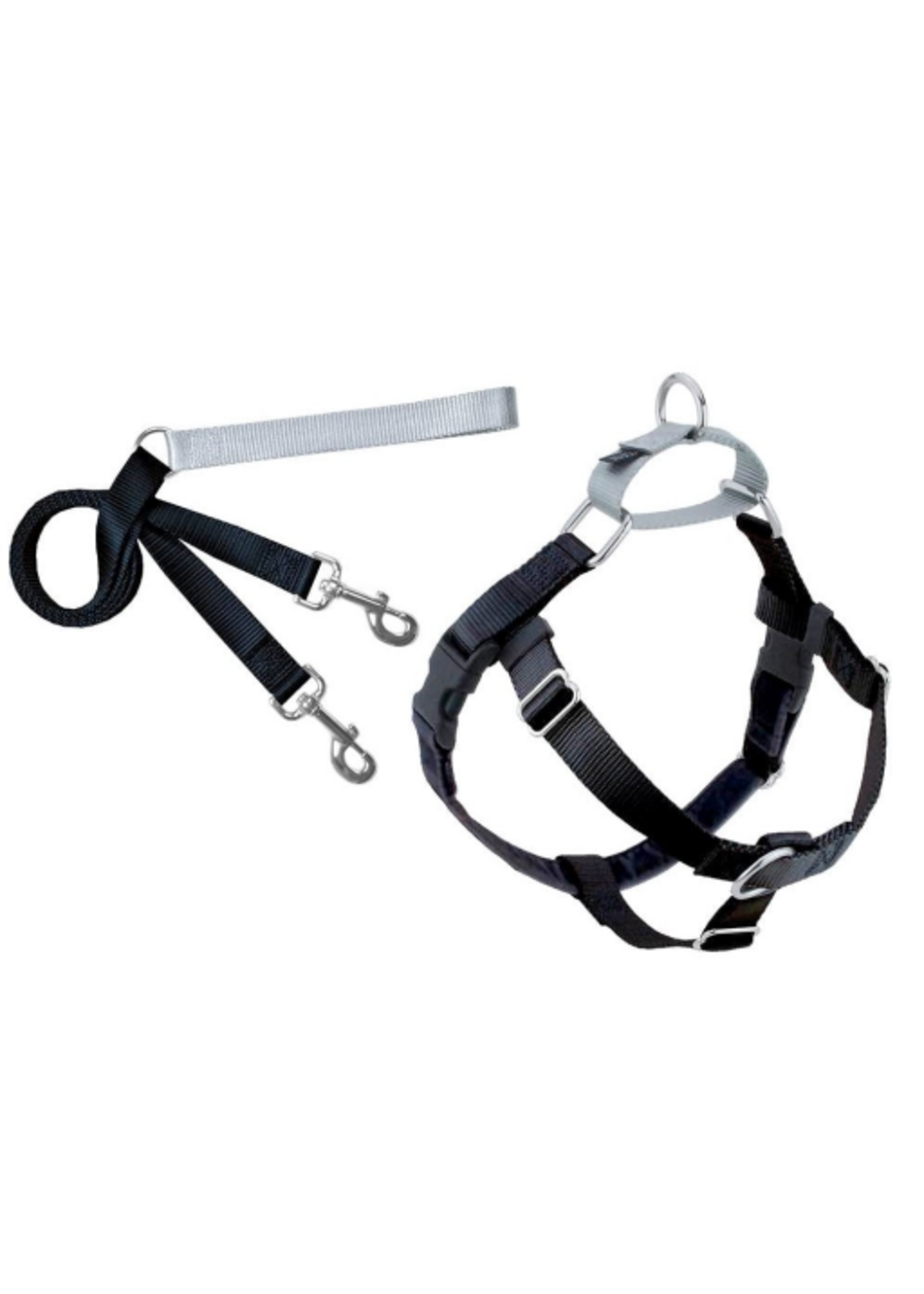 2 Hounds Design 2 Hounds Design Freedom No-Pull Dog Harness & Leash - 5/8", Extra Small, 14-20" Black
