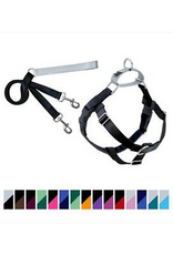 2 Hounds Design 2 Hounds Design Freedom No Pull Nylon Dog Harness & Leash, Black, Medium: 22 to 28-in Chest, 1-in Wide