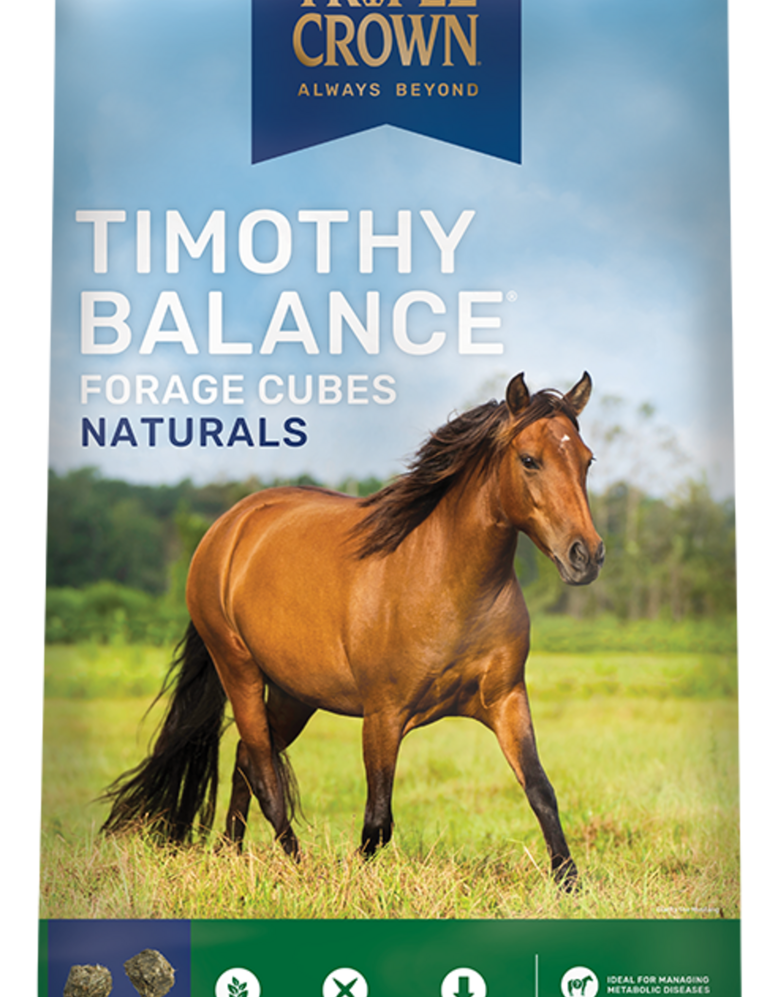 Triple Crown Triple Crown Timothy Hay Balance Cubes - 50 lb