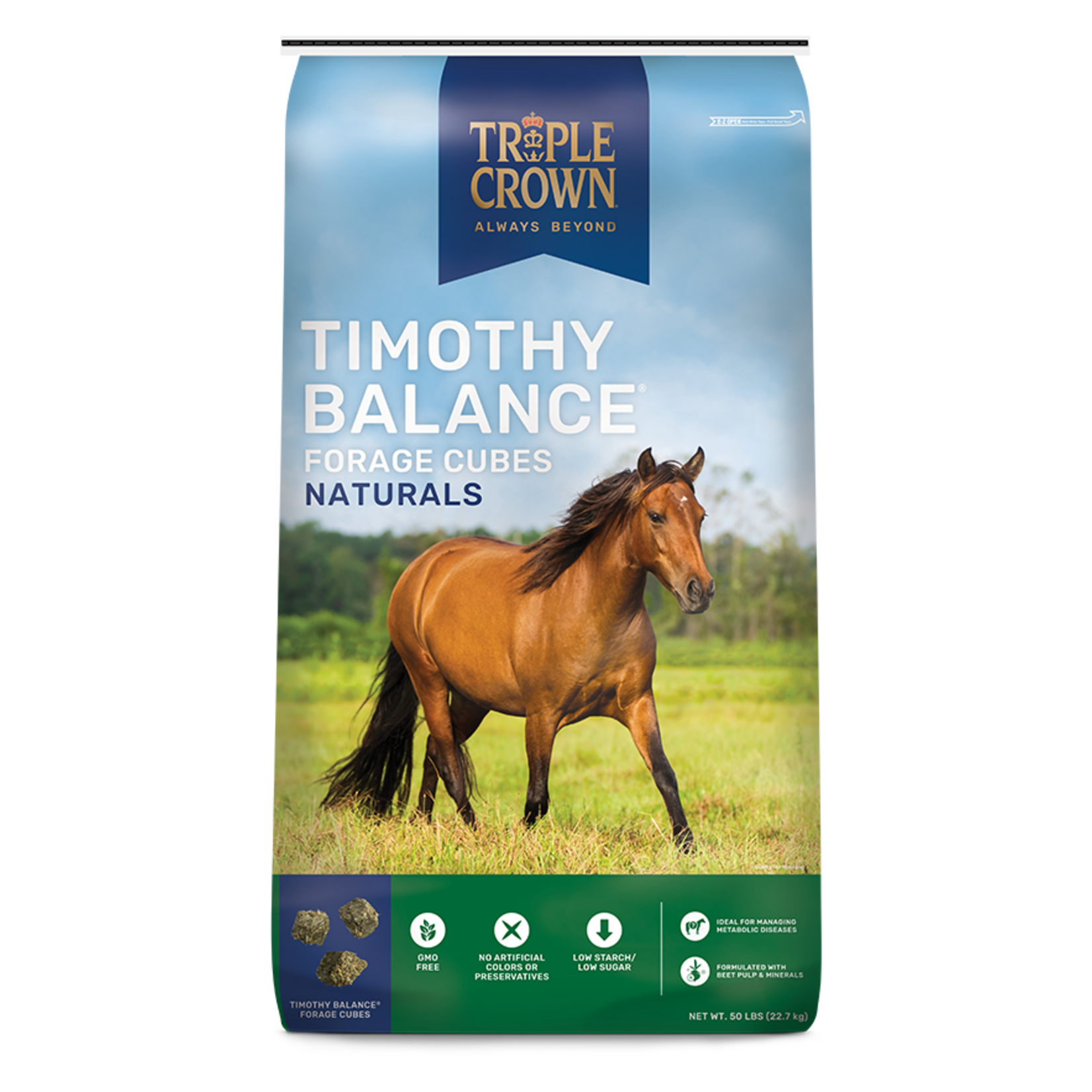 Triple Crown Triple Crown Timothy Hay Balance Cubes - 50 lb