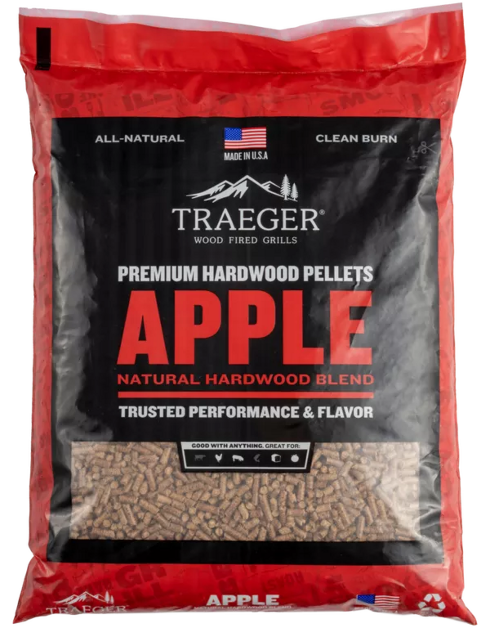 Traeger Grill TRAEGER APPLE PELLETS (20LB)