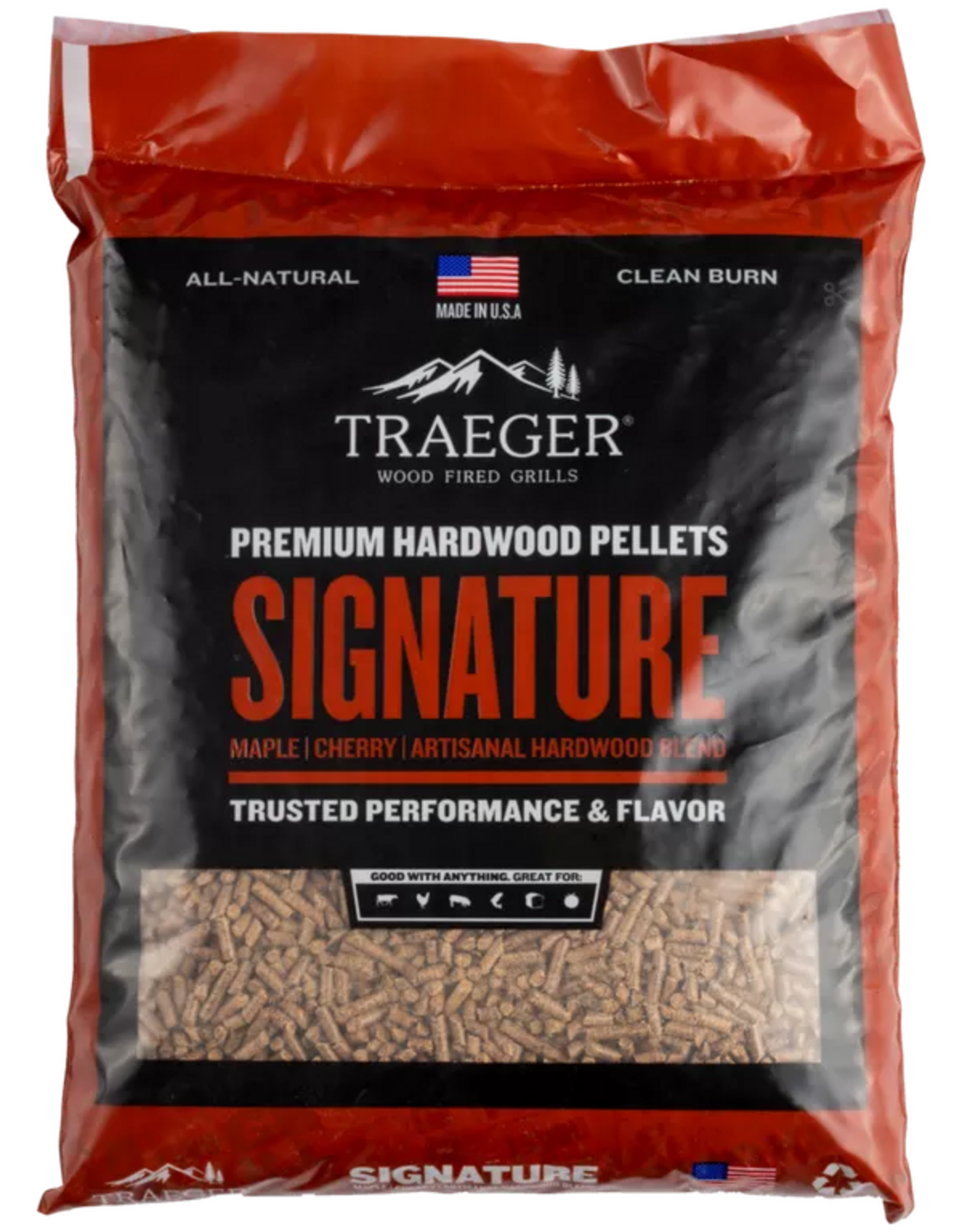 Traeger Grill SIGNATURE BLEND PELLETS (20LB BAG)