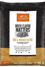Traeger Grill Oak and Whiskey BLEND PELLETS (20LB BAG)