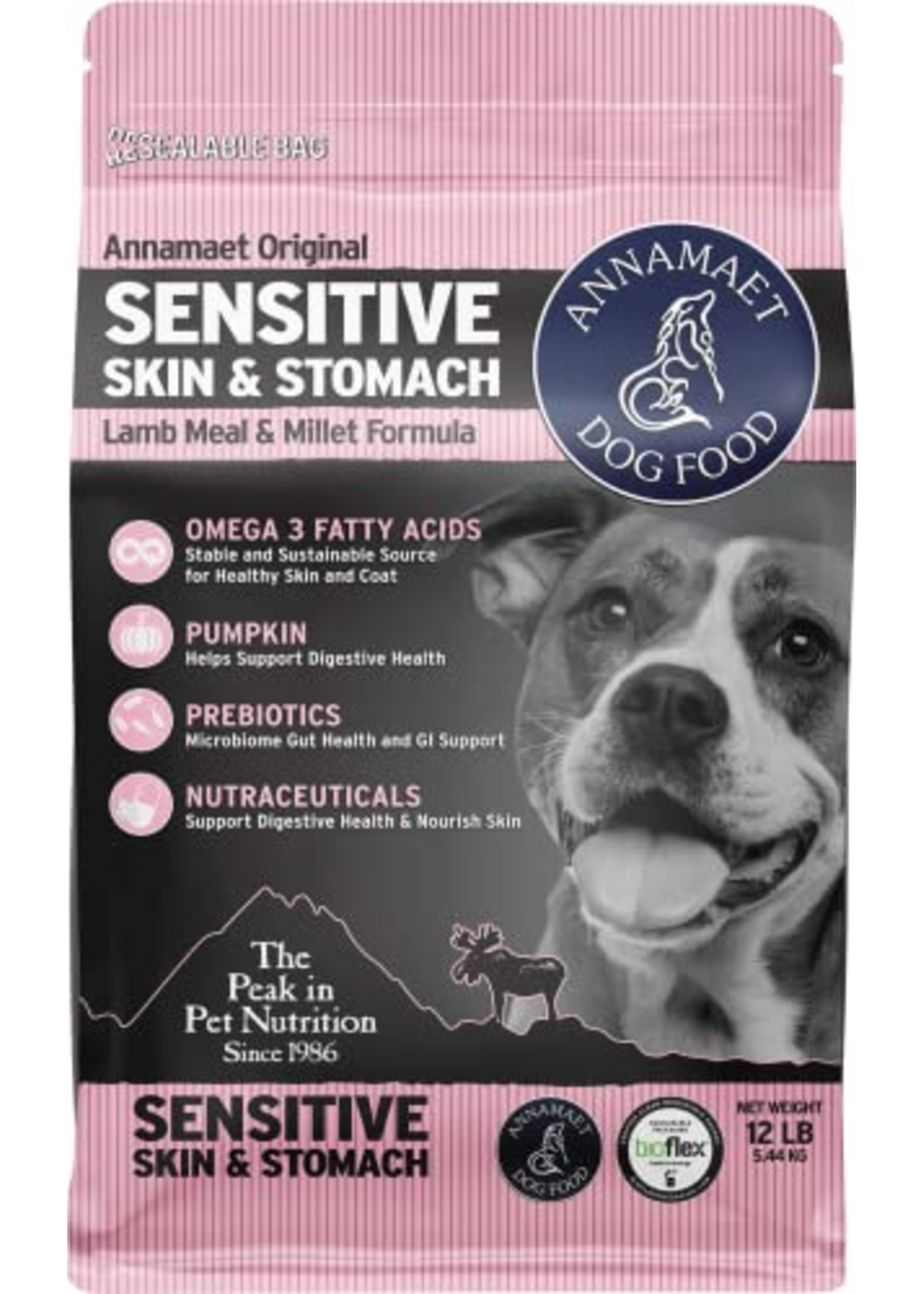 Annamaet Annamaet Original Sensitive Skin & Stomach Dry Dog Food - Lamb, Whitefish & Millet - 12 lb