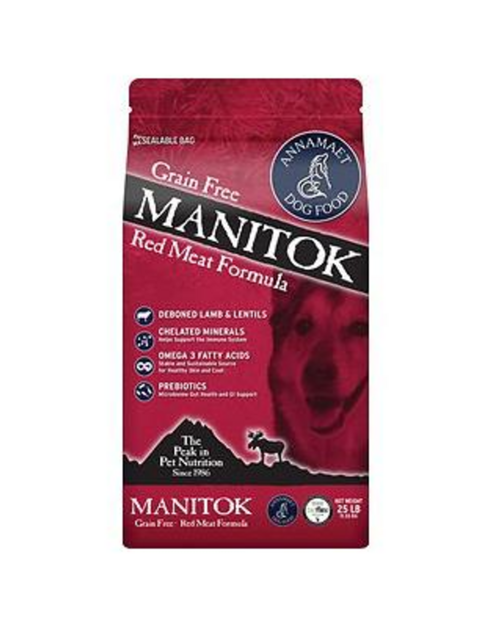 Annamaet Annamaet Grain Free Manitok Red Meat Recipe Dry Dog Food - 25 lb