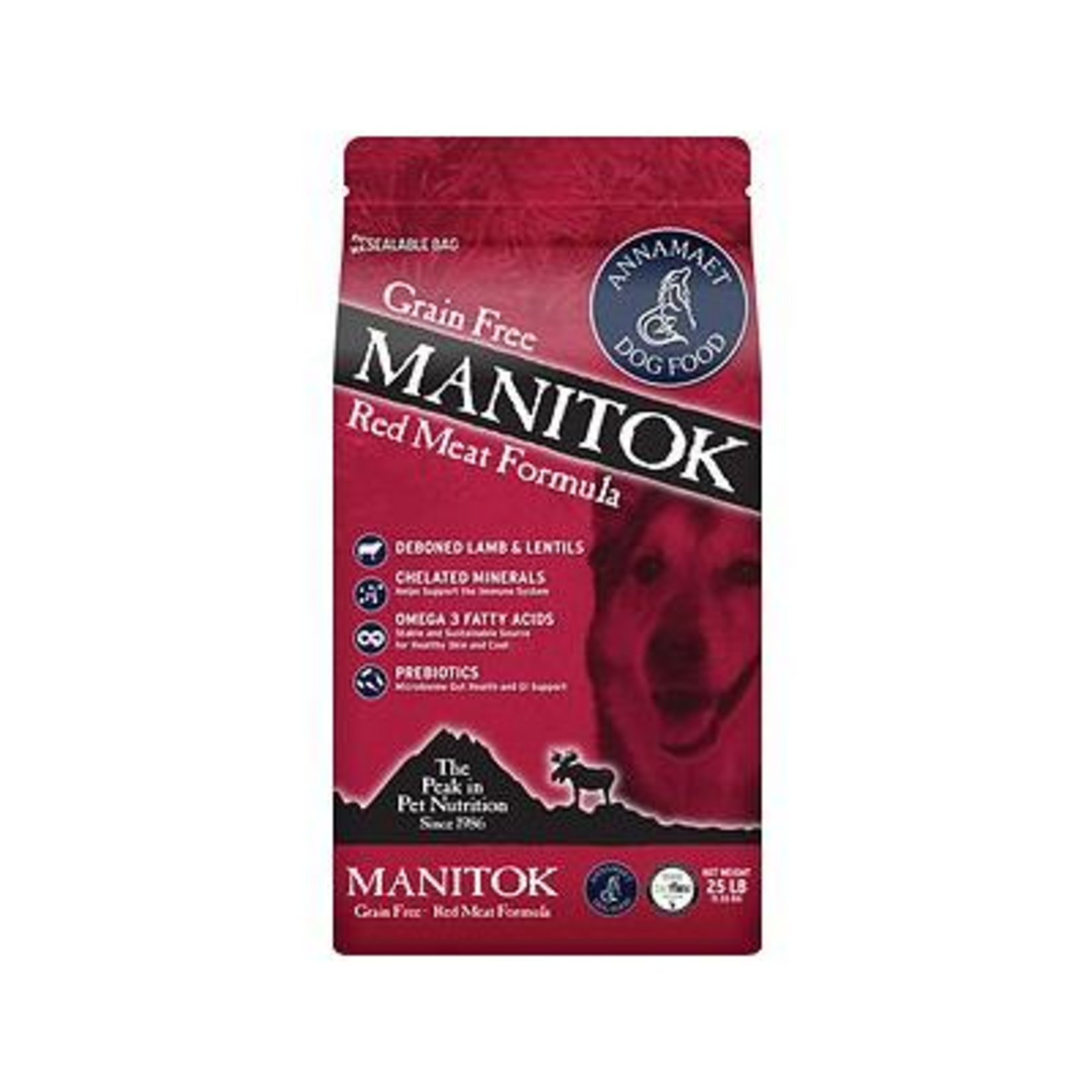 Annamaet Annamaet Grain-Free Manitok Red Meat Dry Dog Food - 25 lb