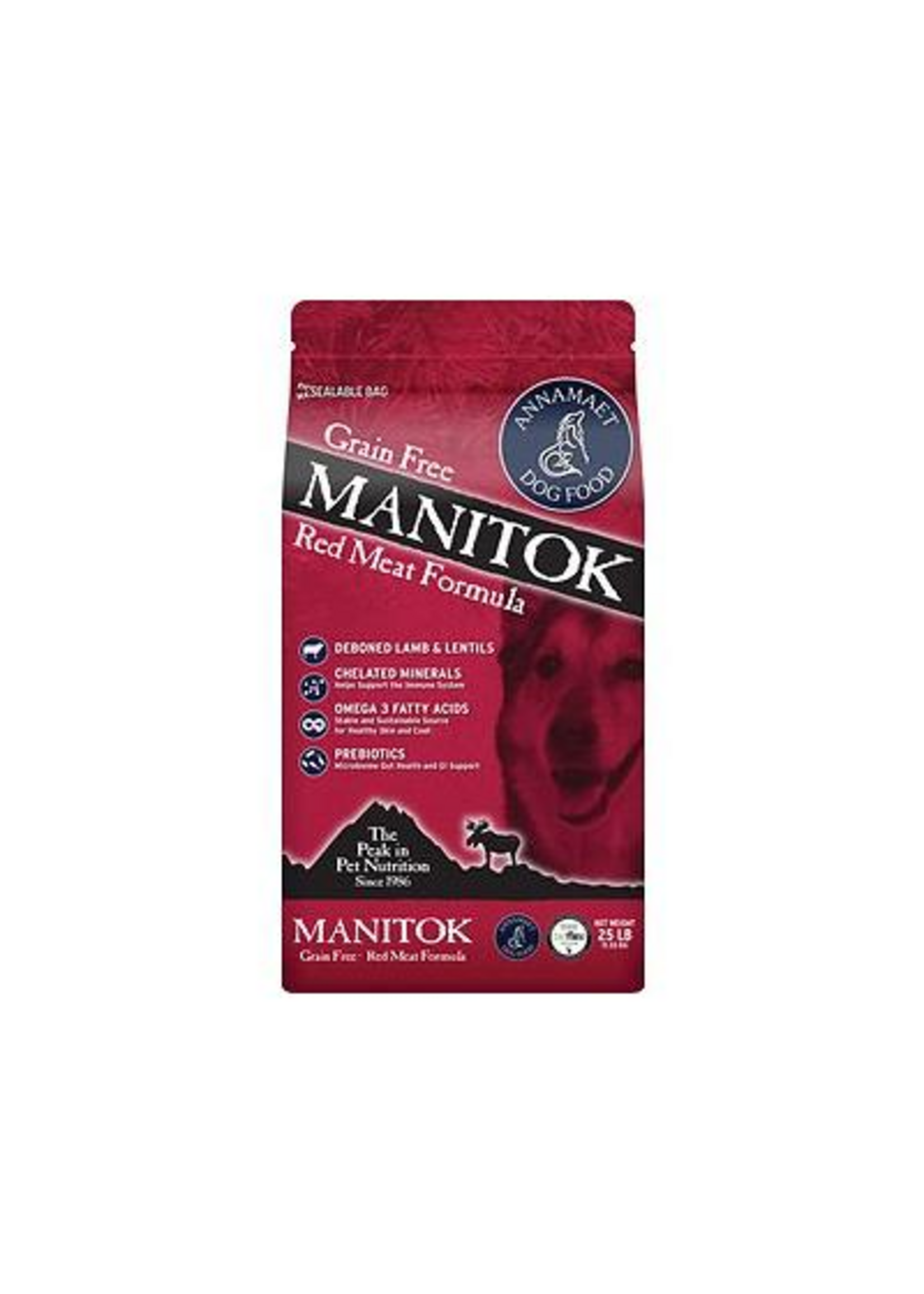 Annamaet Annamaet Grain-Free Manitok Red Meat Dry Dog Food - 25 lb