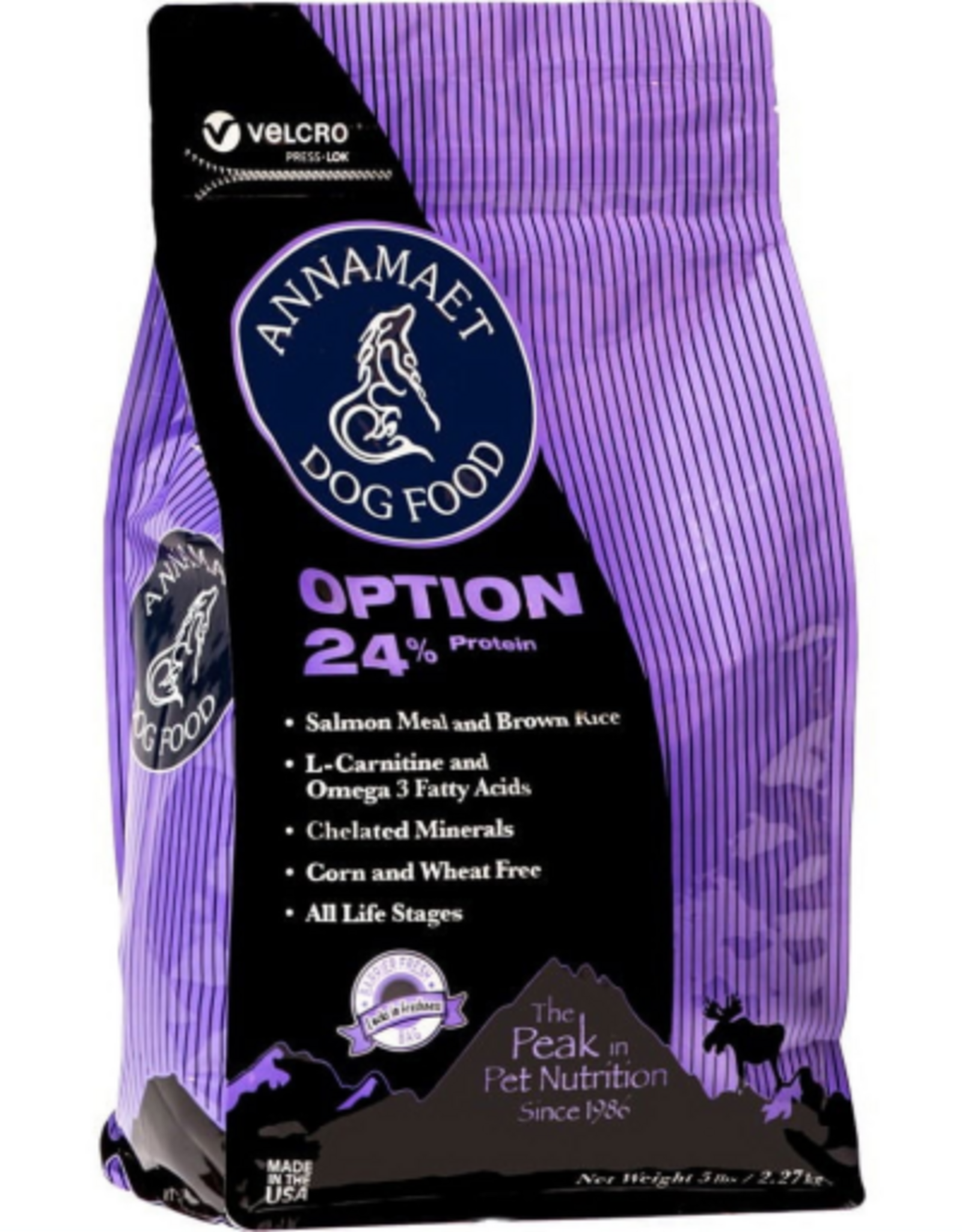Annamaet Annamaet Original Option 24% Salmon Meal & Brown Rice Dry Dog Food - 5 lb