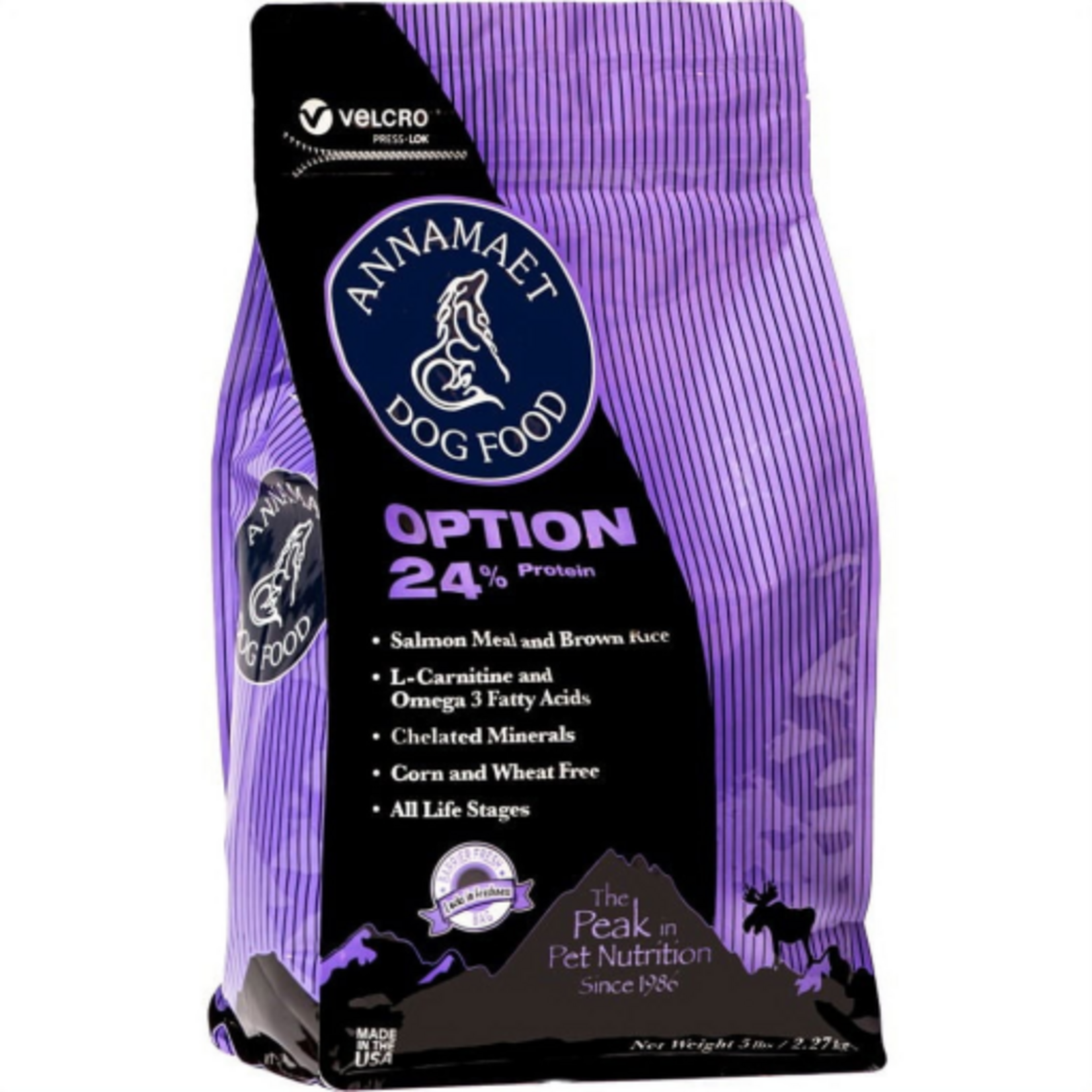 Annamaet Annamaet Original Option 24% Salmon Meal & Brown Rice Dry Dog Food - 5 lb