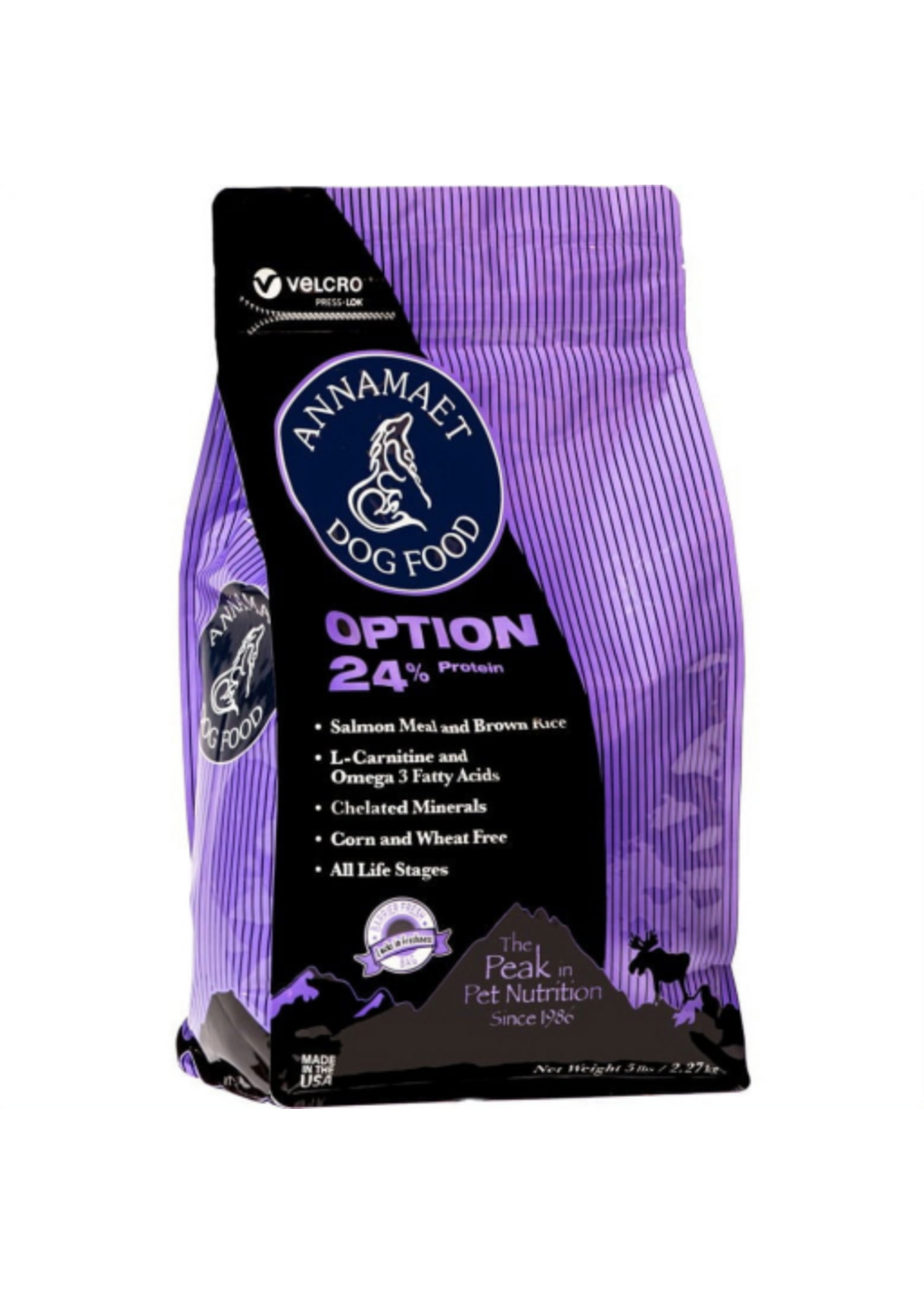 Annamaet Annamaet Original Option 24% Salmon Meal & Brown Rice Dry Dog Food - 5 lb