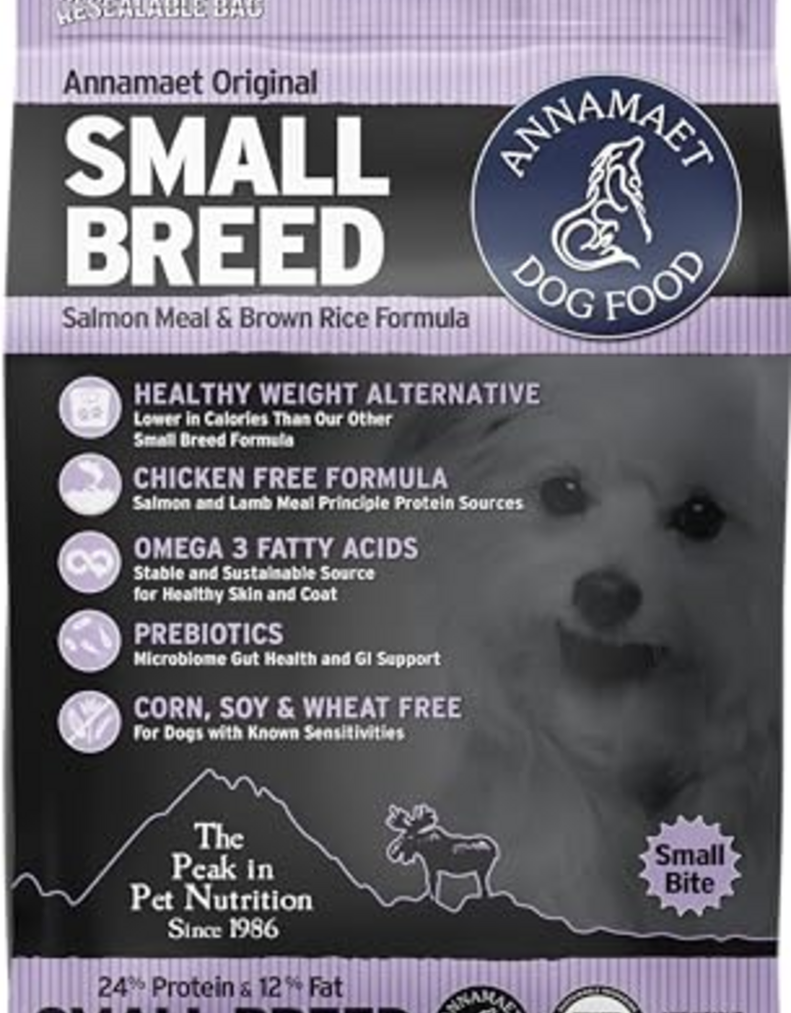 Annamaet Annamaet Original Small Breed Salmon & Brown Rice Dry Dog Food - 4 lb