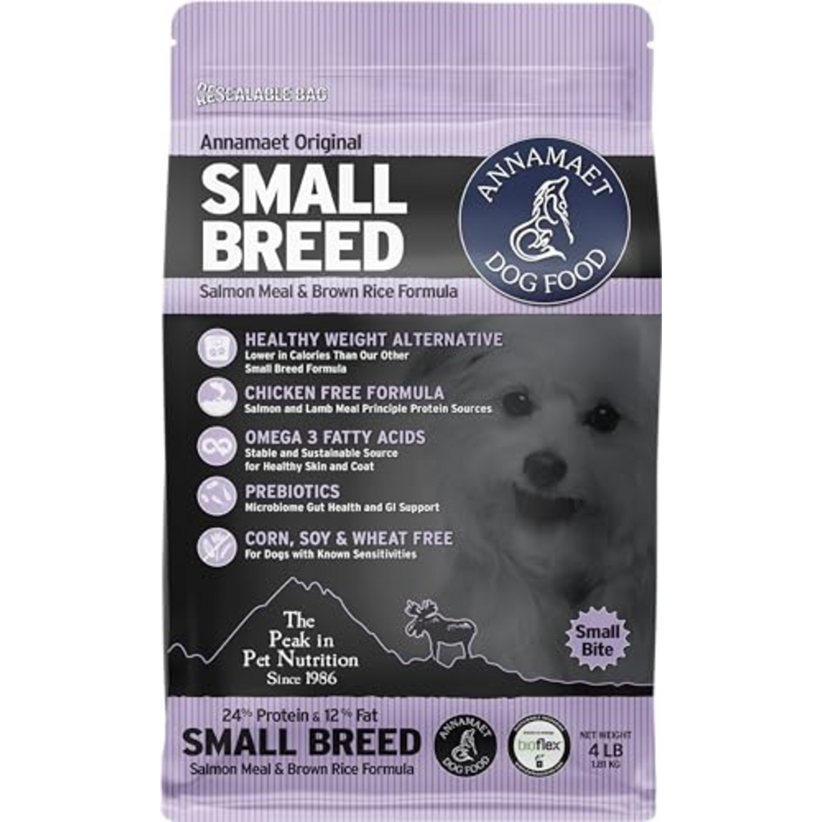 Annamaet Annamaet Original Small Breed Salmon & Brown Rice Dry Dog Food - 4 lb