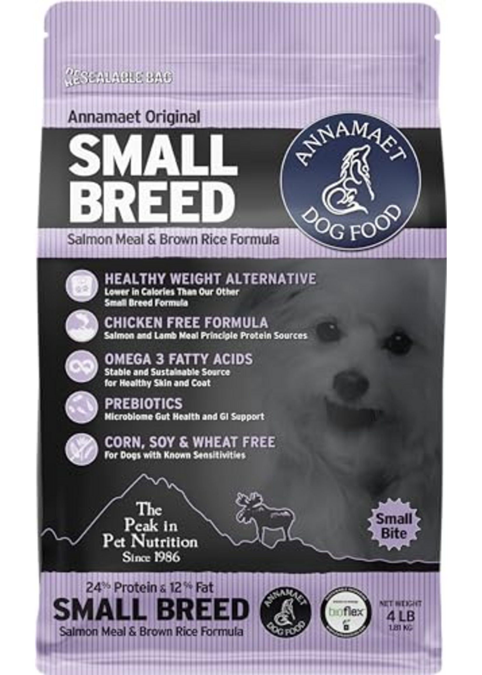 Annamaet Annamaet Original Small Breed Salmon & Brown Rice Dry Dog Food - 4 lb