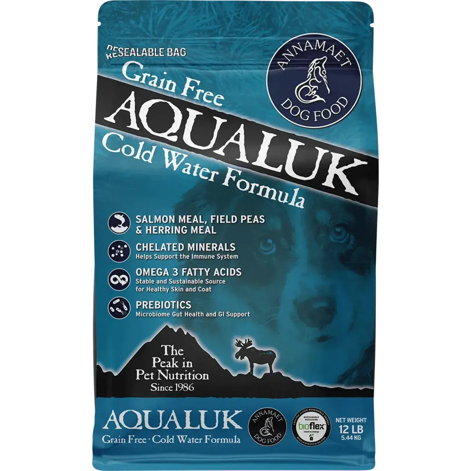 Annamaet Annamaet Grain-Free Aqualuk Cold Water Formula Dry Dog Food - 5 lb