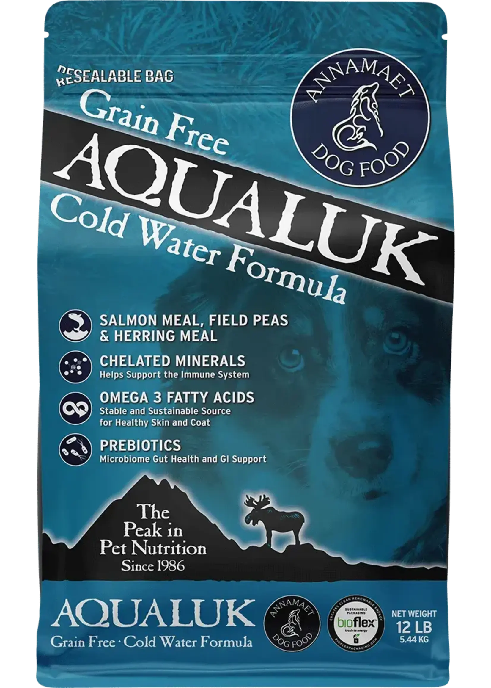 Annamaet Annamaet Grain-Free Aqualuk Cold Water Formula Dry Dog Food - 5 lb