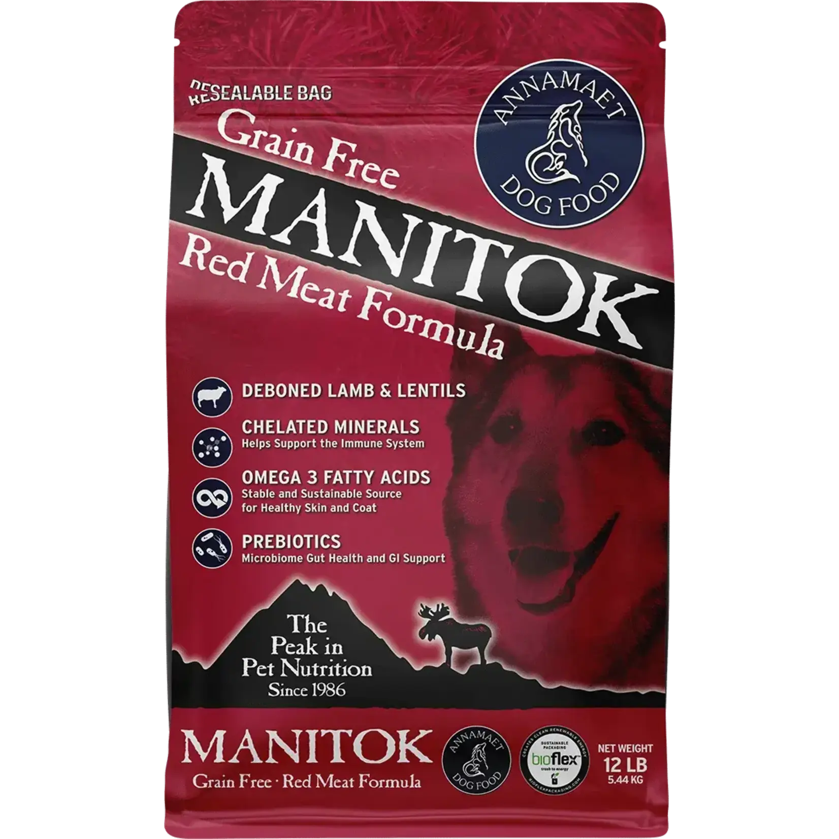 Annamaet Annamaet Grain-Free Manitok Red Meat Dry Dog Food - 5 lb
