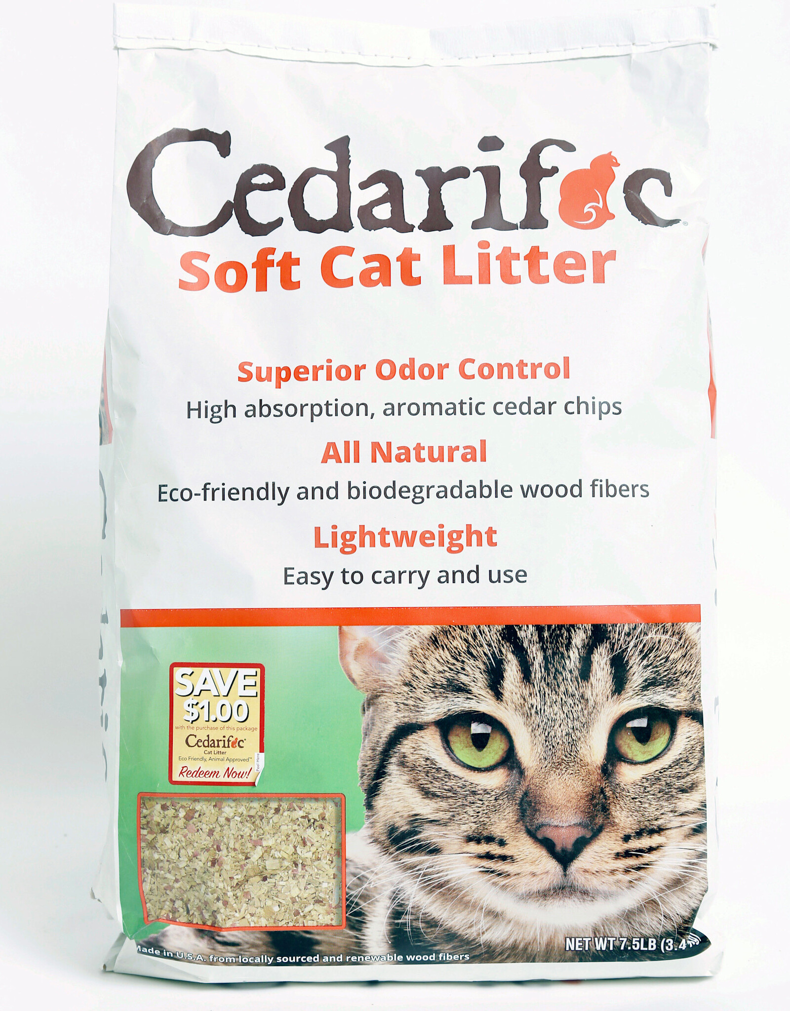Northeastern Products Cedarific Soft Cat Litter - 7.5 lb